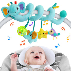 FPVERA spiral arch on a stroller boosts reach and engagement.
