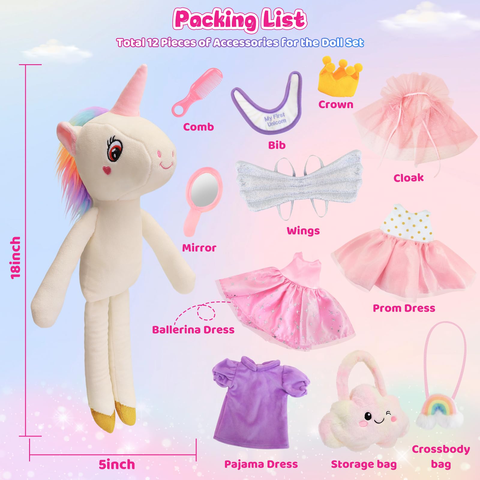 FPVERA plush storage bag helps tidy up after dress-up fun