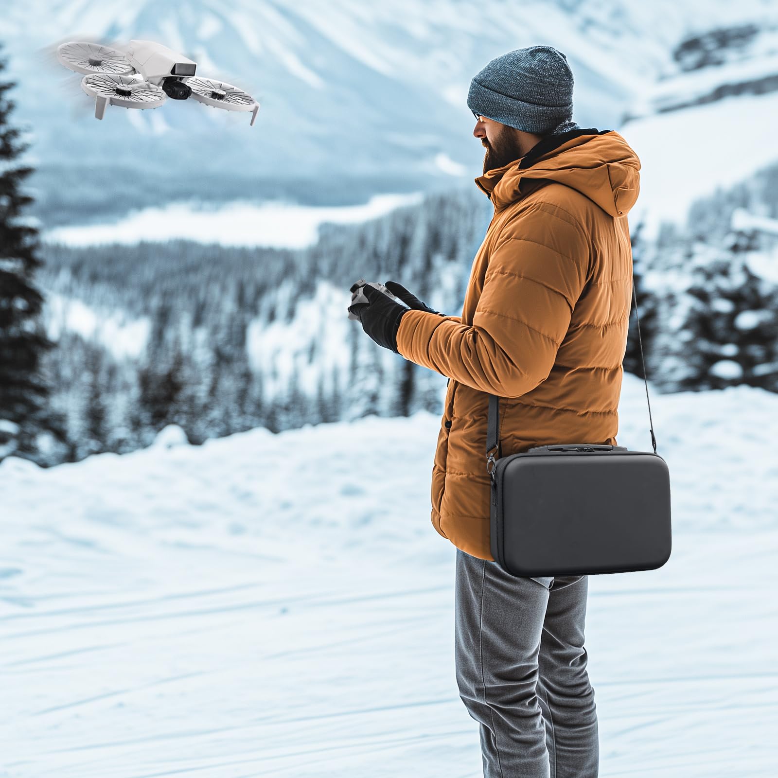 FPVtosky DJI Flip case carry handle for secure transport