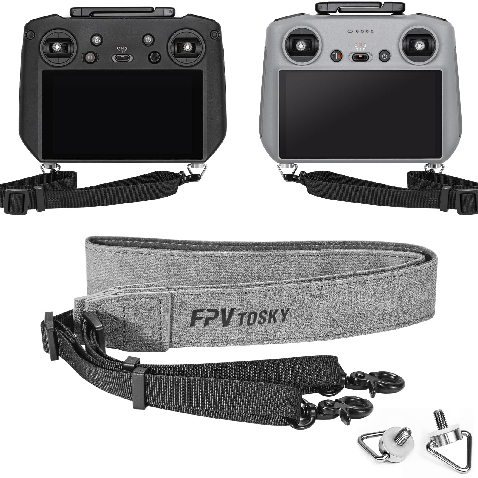 FPVtosky DJI RC lanyard with foldable screws for compact travel.