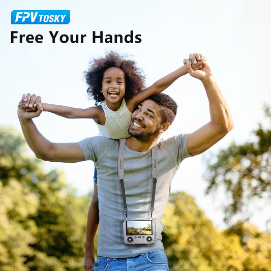 FPVtosky lanyard double‑sided leather for comfortable all‑day wear.