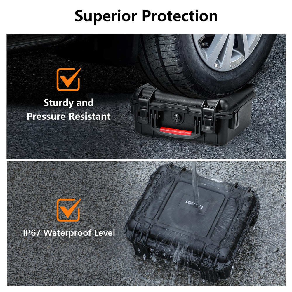 FPVtosky NEO 2 case EVA cushioning absorbs shocks during transit.