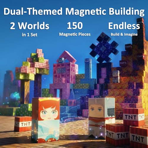 FQOIUD Magnetic Blocks forest glow with fireflies for storytelling and sensory exploration
