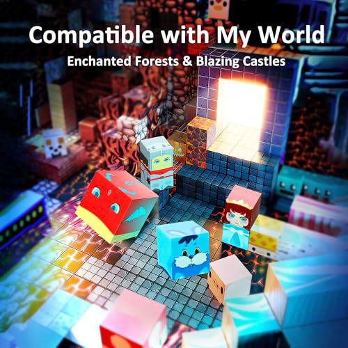 FQOIUD Magnetic Blocks unlimited compatibility lets you mix with My World sets