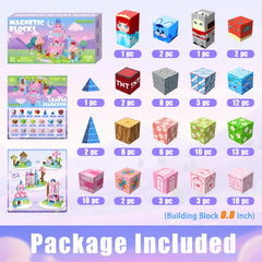 FQOIUD magnetic building blocks for kids with eight magnets each, promoting sturdy constructions.
