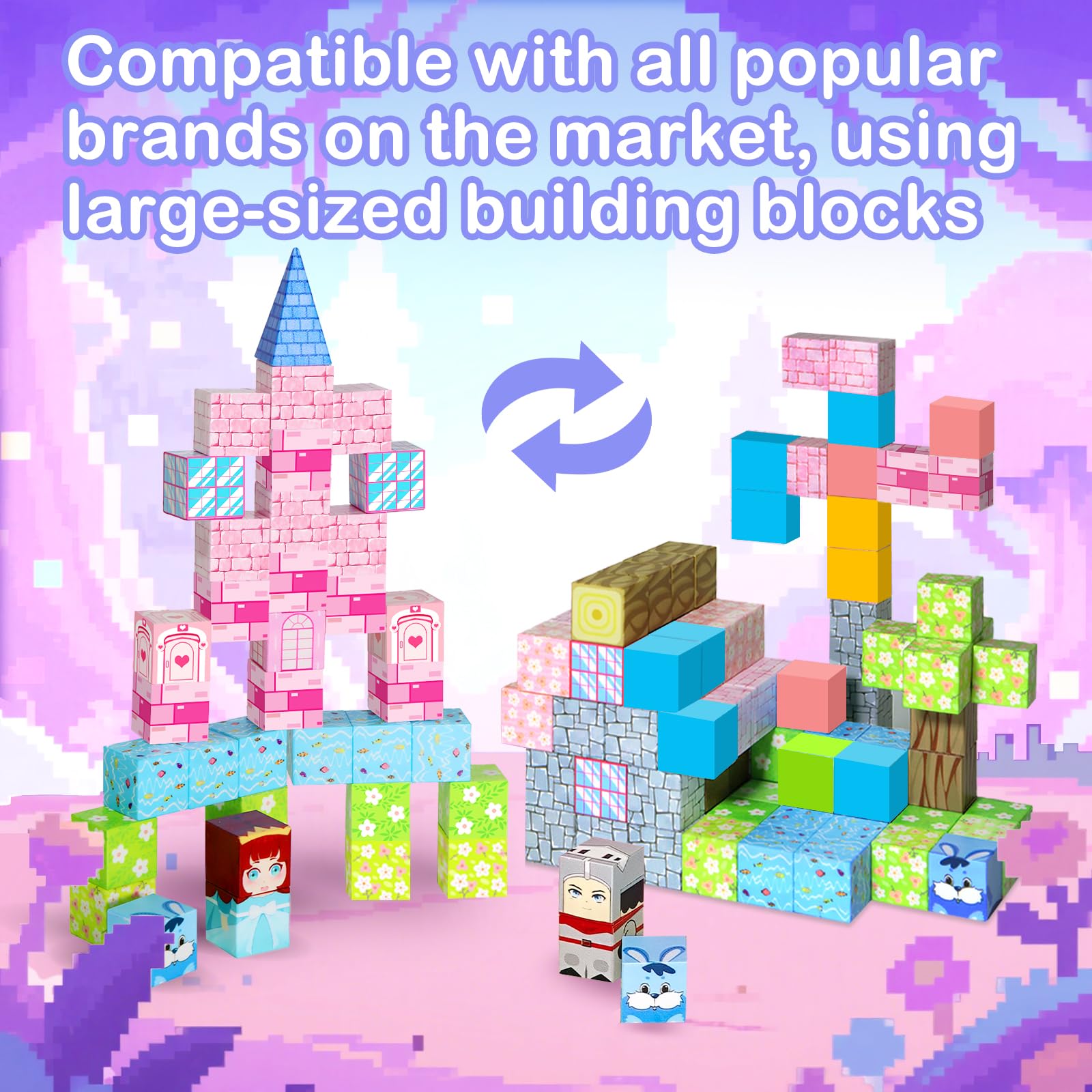 FQOIUD non-toxic ABS blocks ensure safe play during creative building.
