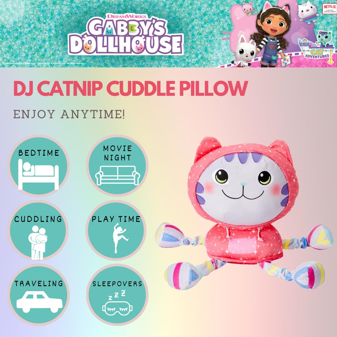 Franco DreamWorks DJ Catnip hoodie detail adds vibrant character flair.