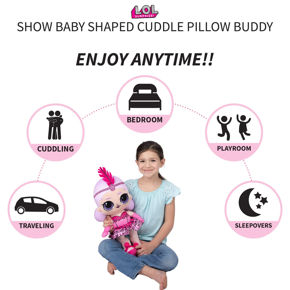 Franco LOL Show Baby cuddle pillow tutu detail sparks imaginative play.