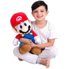 Franco Super Mario pillow cap detail with embroidered logo.