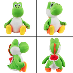 Franco Yoshi cuddle pillow measures 20.5 by 10.5 by 10 inches