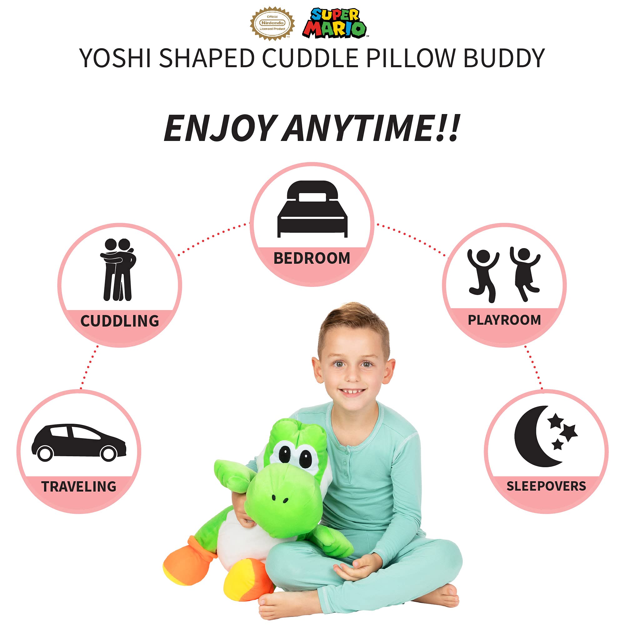 Franco Yoshi tail emphasizes dimensional charm perfect for hugs