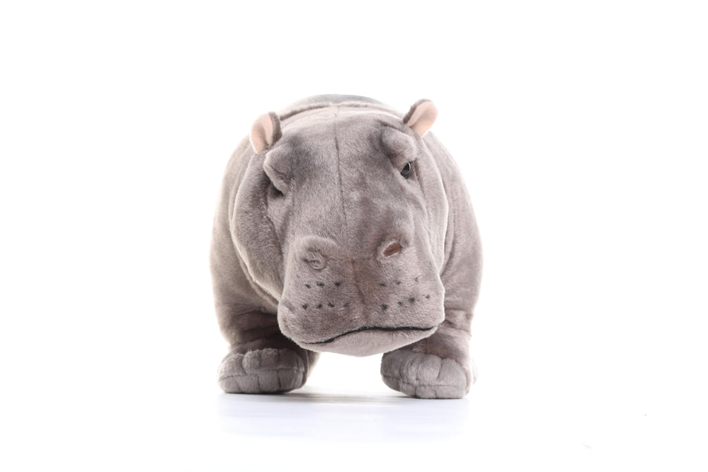 Frankiezhou Home hippo plush soft fabric invites cuddling and comfort.