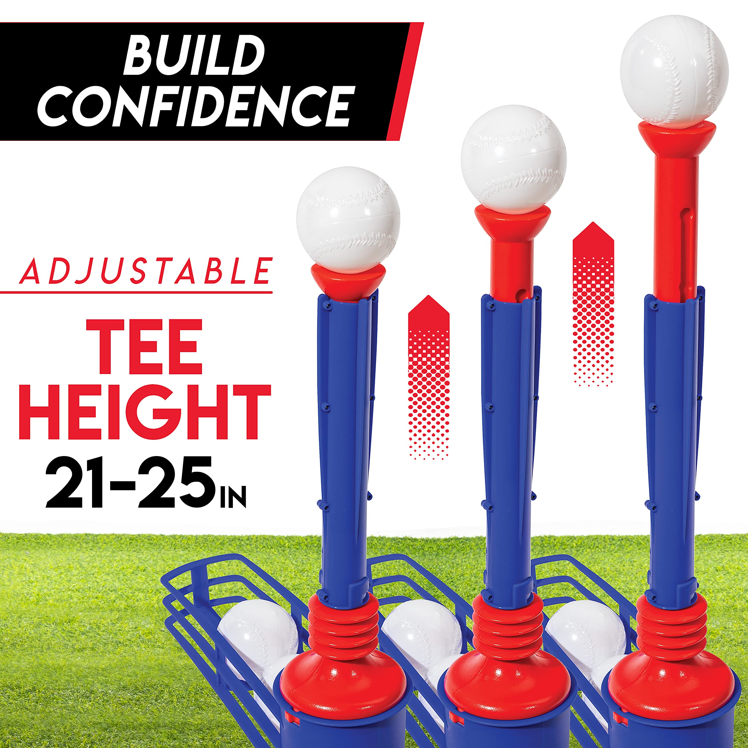 Franklin Sports MLB Super Star Batter home plate with pitch buttons enables guided practice