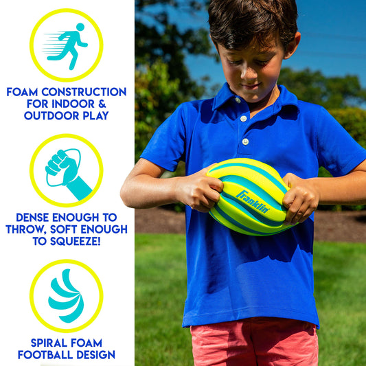 Franklin Sports soft foam football for beginners ideal for indoor catching.