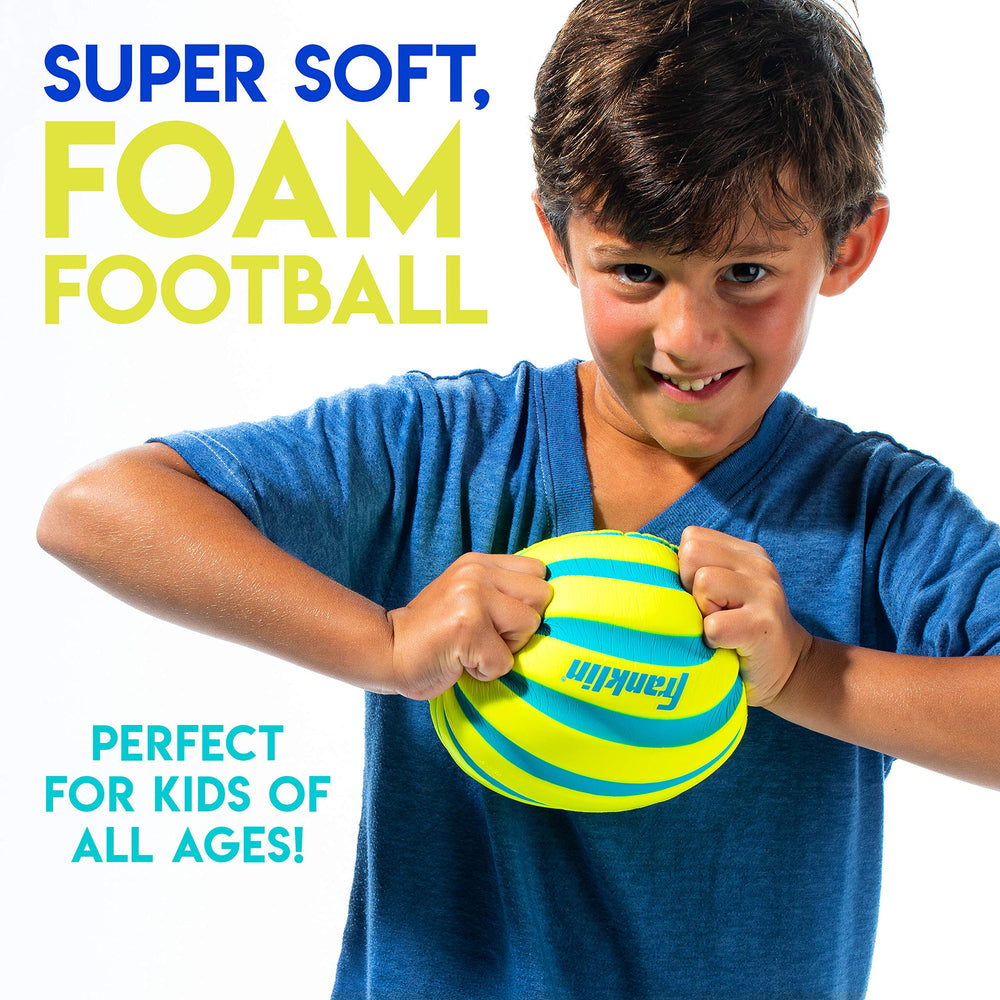 Franklin Sports spiral-textured grip improves throwing control and accuracy.