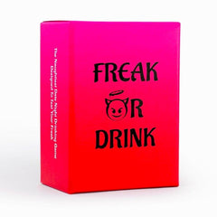 Freak Or Drink couple game card deck ready for date night entertainment.