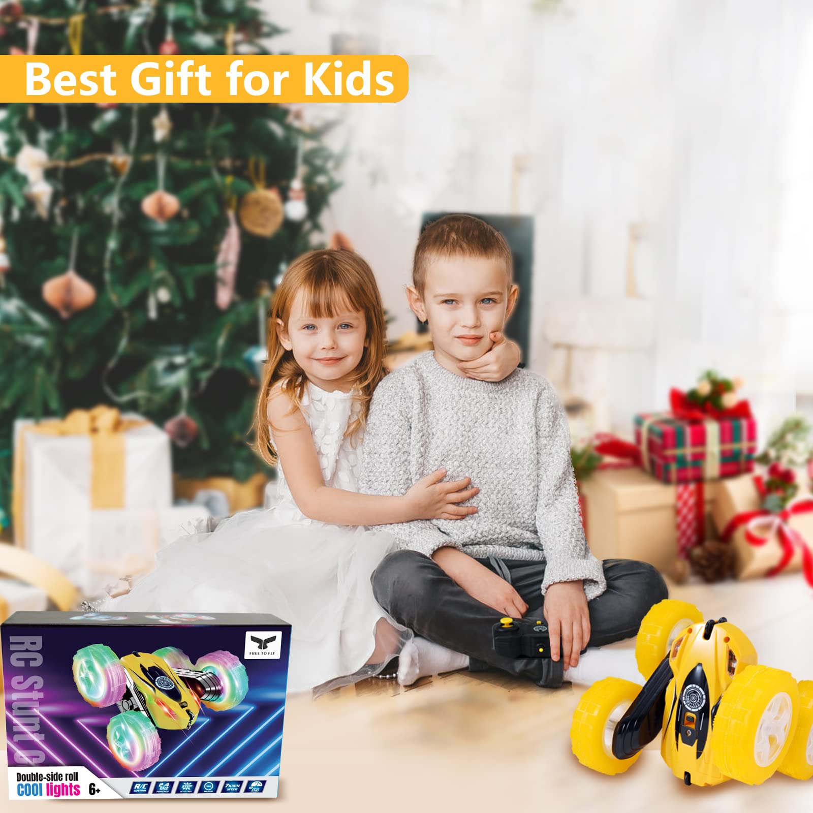 FREE TO FLY RC car gift for kids during outdoor play sessions