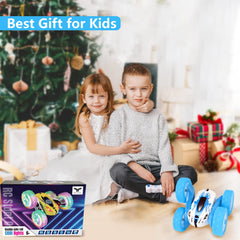 FREE TO FLY RC car on carpet navigating obstacles with ease
