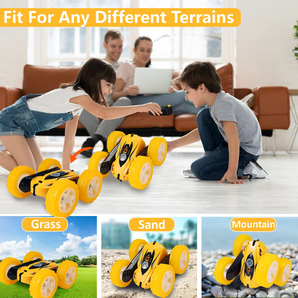 FREE TO FLY RC car arrives ready-to-run with batteries included