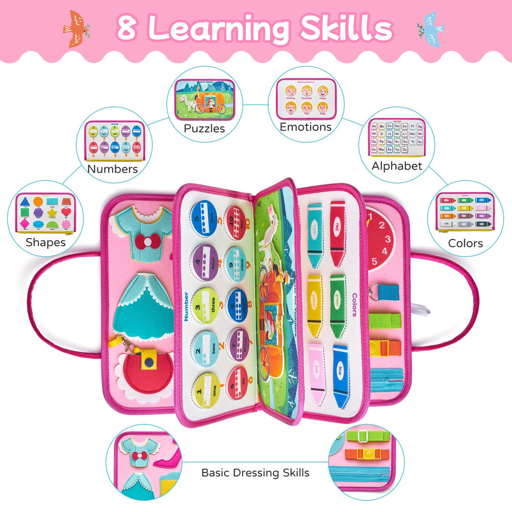 Freebear Busy Board numbers counting activity for basic math concepts