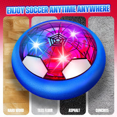 Freecat hover soccer ball foam bumper protects furniture and walls.