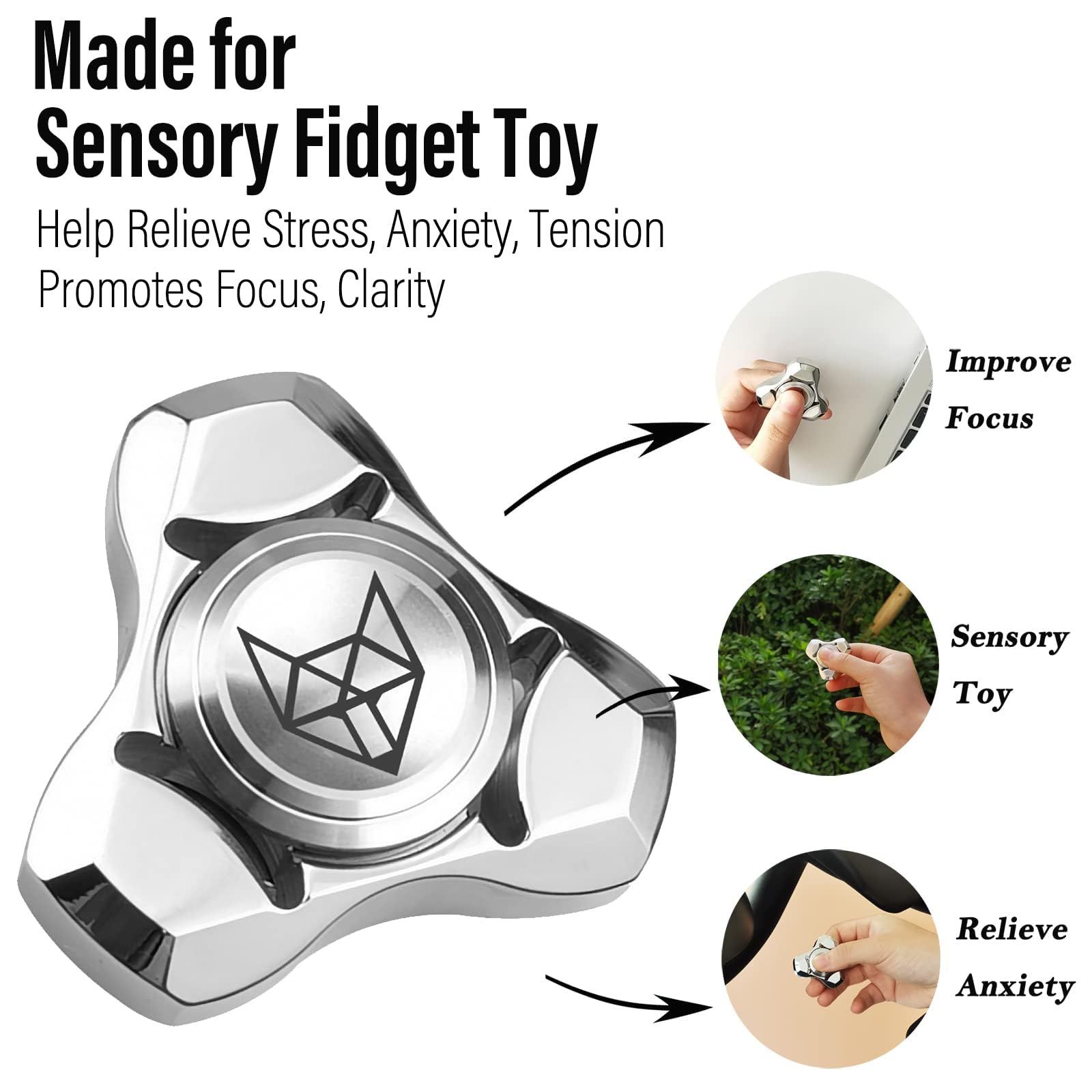 FREELOVE pocket-size design showcases compact form for on-the-go fidgeting.