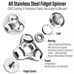 FREELOVE stainless steel close-up shows polished finish and durable feel.