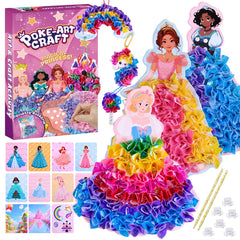 Frehapkids poke-in crafts kit princesses for imaginative dress design
