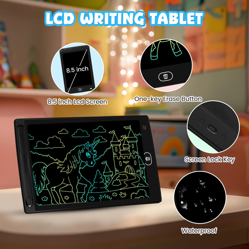 Frelswon 8.5-inch LCD tablet with vibrant colors for learning and creativity