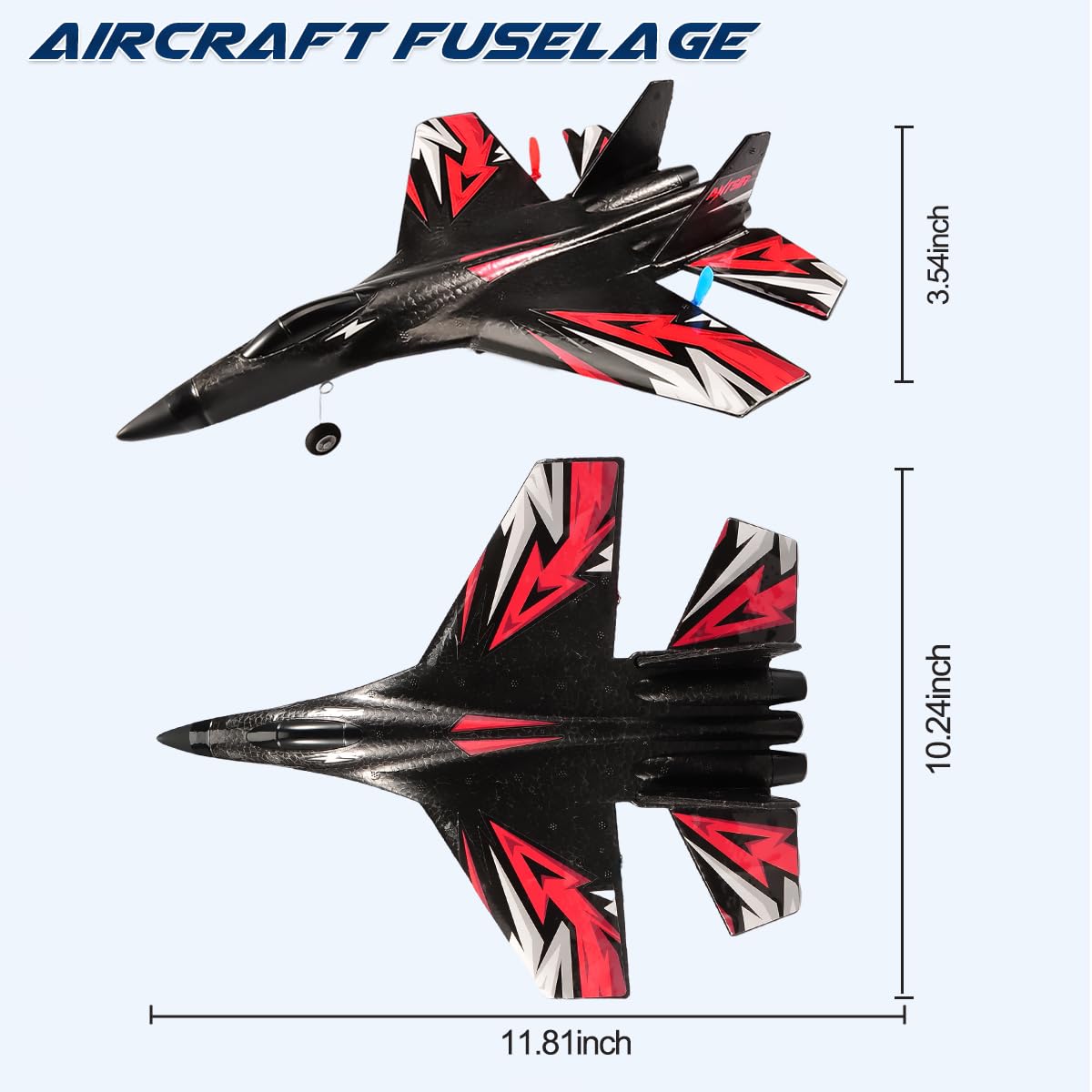 Fremego SU27 RC Plane in flight during outdoor family fun.
