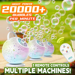 Frequent Bubbles bubble tornado view shows large impressive bubbles