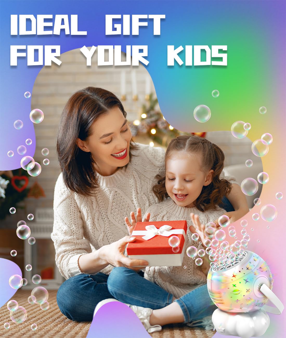 Frequent Bubbles is safe for kids 3+ and ideal for birthdays and outdoor fun.