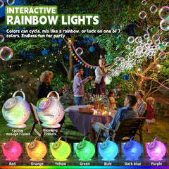 Frequent Bubbles remote control operation makes bubble play effortless during gatherings