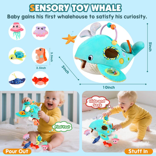 FREYBLI Ocean Adventure animal pals image featuring varied textures for baby sensory play.
