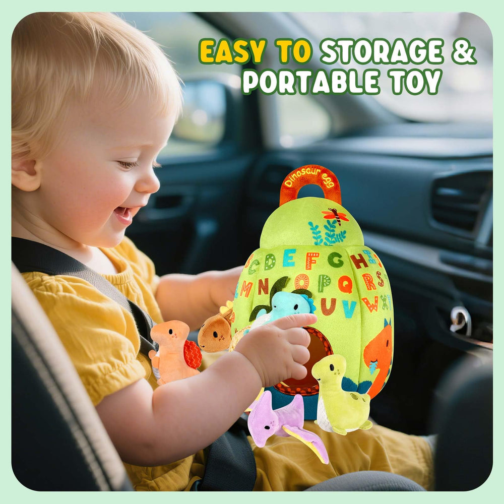 FREYBLI portable dinosaur toy set stays organized for on-the-go fun.