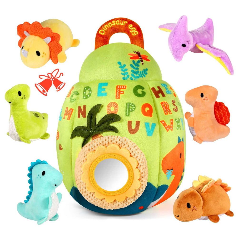 FREYBLI soft dinosaur egg invites tactile exploration and fine motor play.