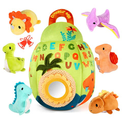 FREYBLI soft dinosaur egg invites tactile exploration and fine motor play.