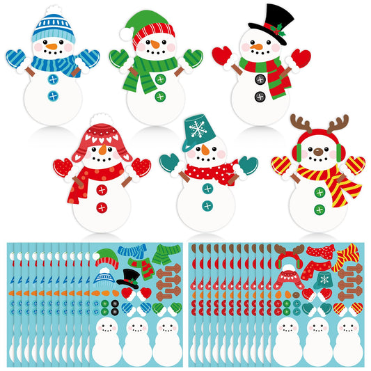 Frienda snowman stickers pack for kids' holiday crafts and decorations.