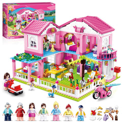 Friends Beach House front view with tropical garden for imaginative play