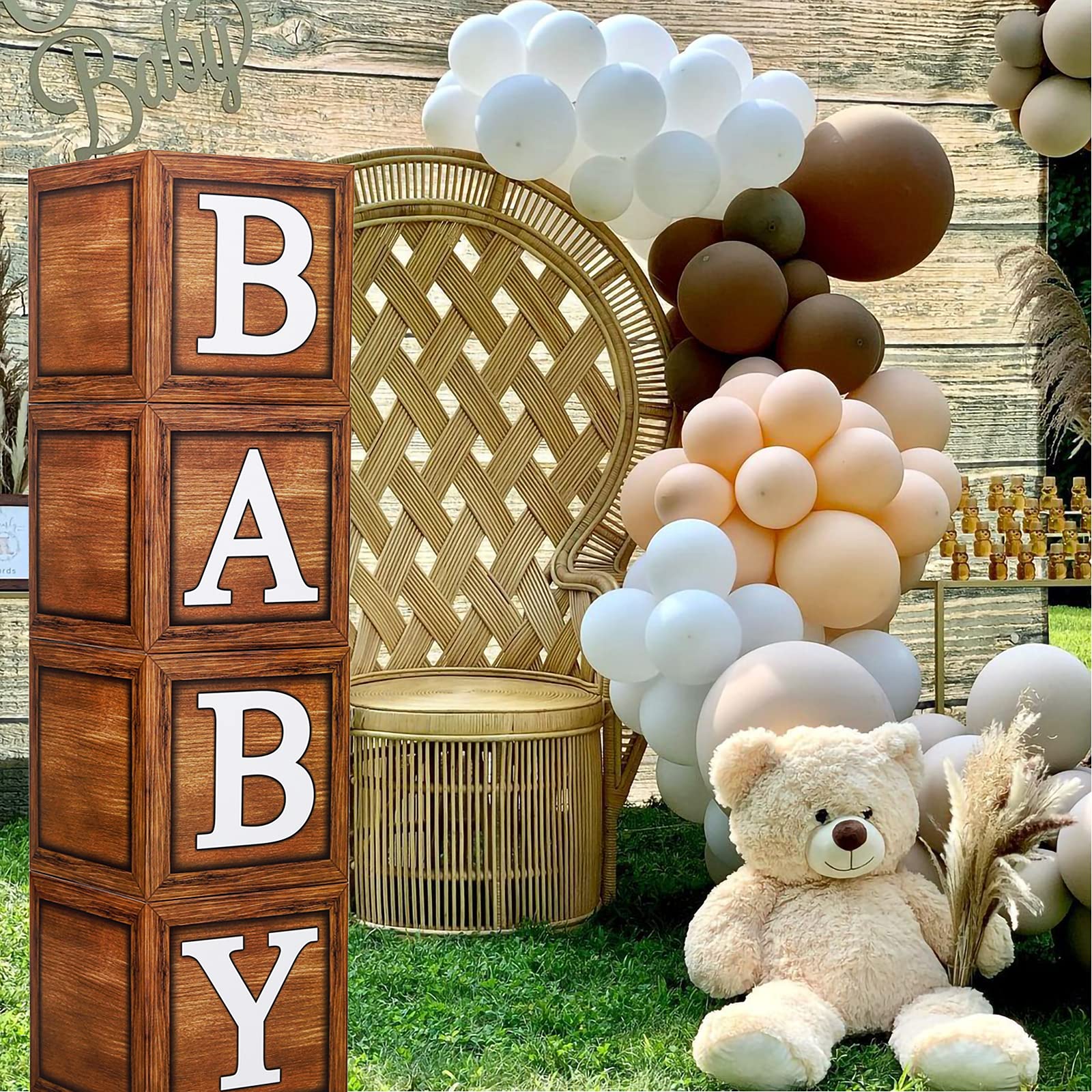 Frigg balloon-box setup adds color while keeping keepsakes organized.