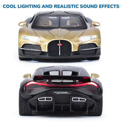FRJV gold diecast car open doors invites interactive storytelling.
