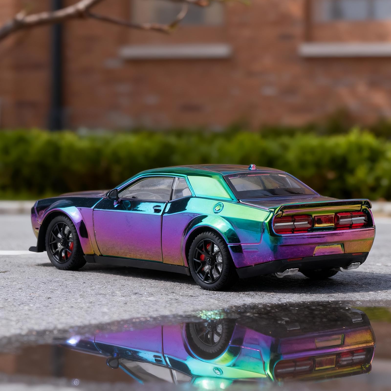 FRJV Hellcat SRT 1/24 display-ready model suited for shelves.
