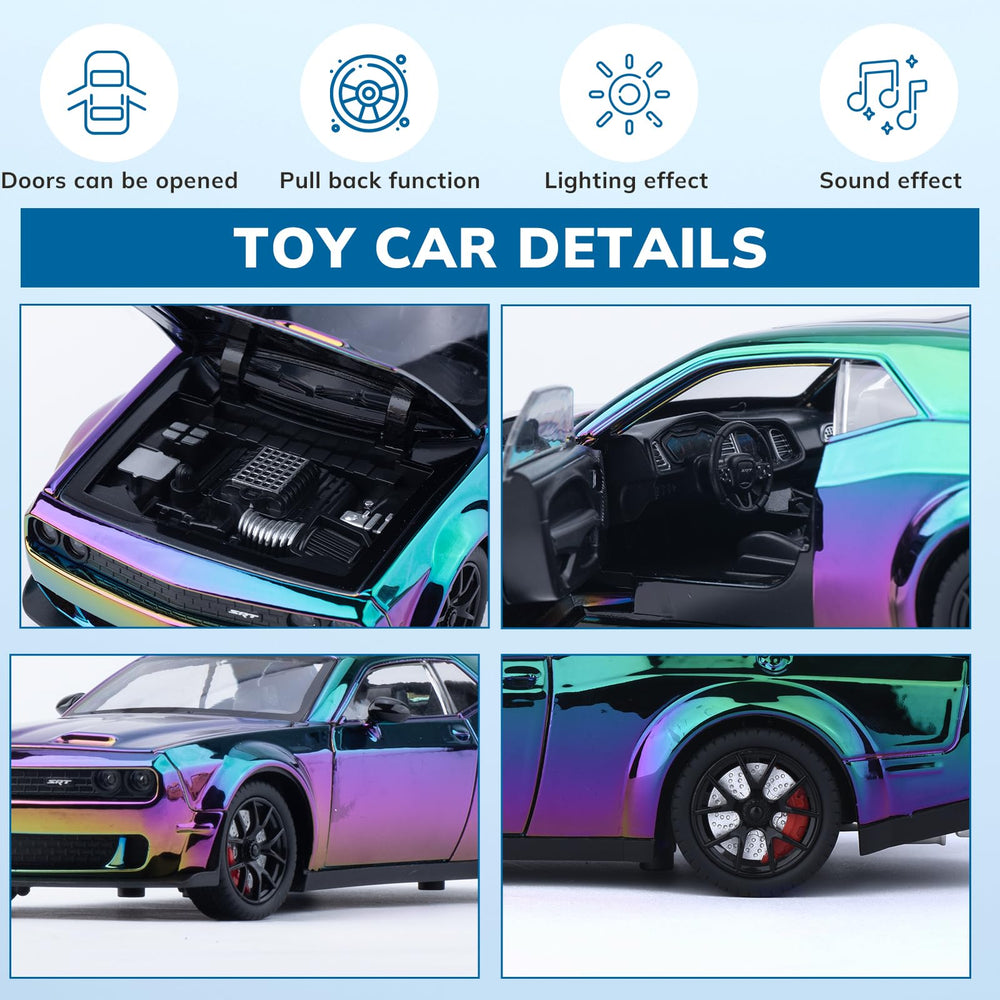 FRJV Hellcat SRT 1/24 wheels and suspension support smooth motion.