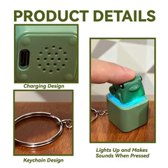 Frog croaking fidget toy USB rechargeable setup for continuous on-the-go use
