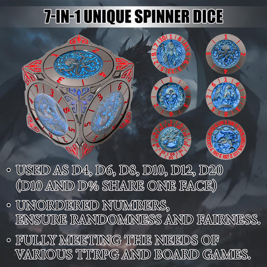 Froggod roulette dice spinner top view demonstrates balanced results for fair dice rolls.