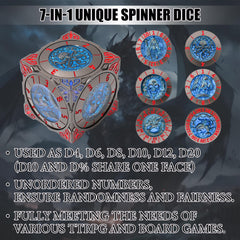 Froggod roulette dice spinner top view demonstrates balanced results for fair dice rolls.