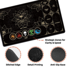 FROGIGO Playmat featuring stitched edge durability for long sessions