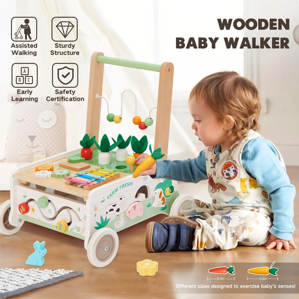 Frogprin shape sorter on the walker, hands-on learning on the move
