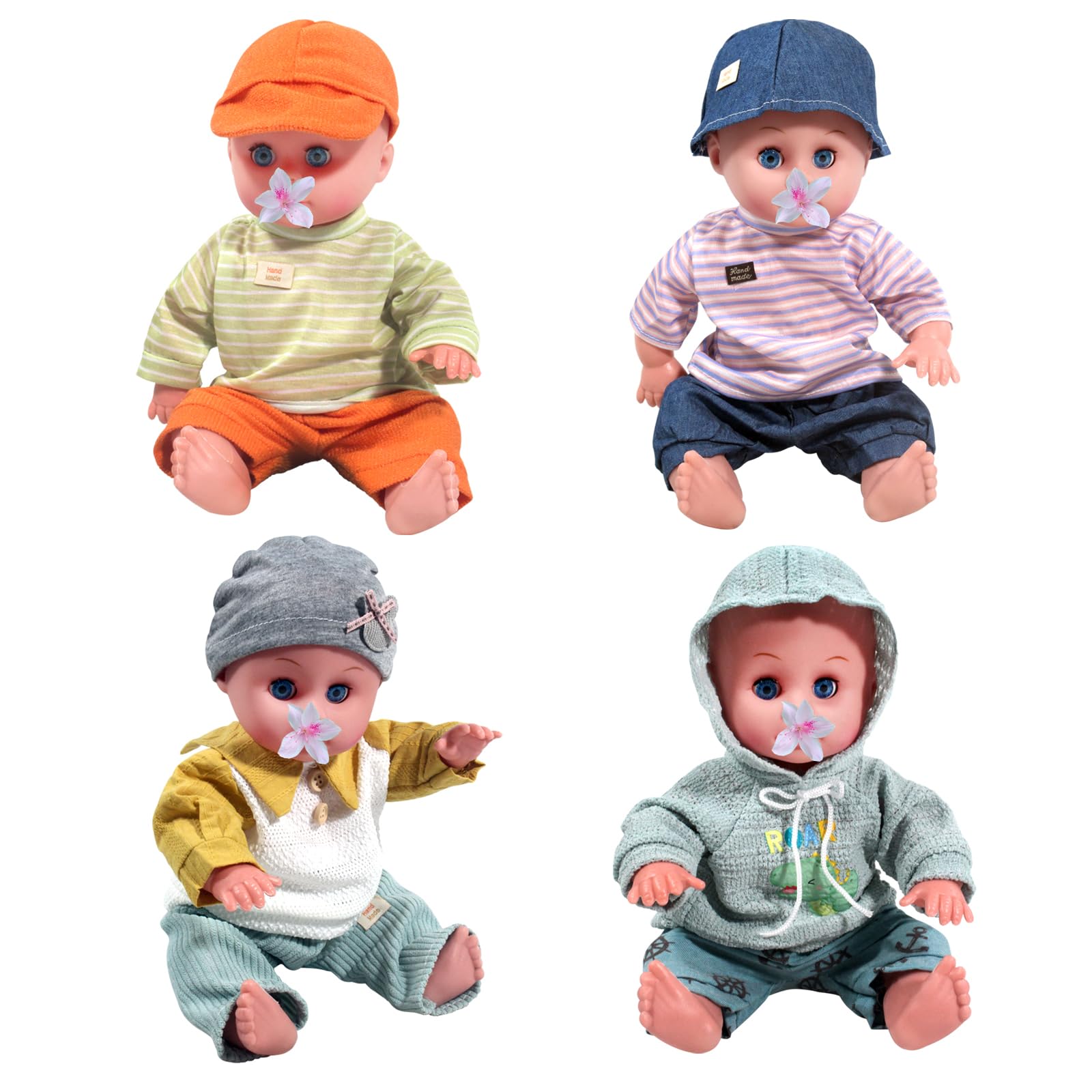 fromeasy washable fabric for 12-16 inch dolls, easy care after play