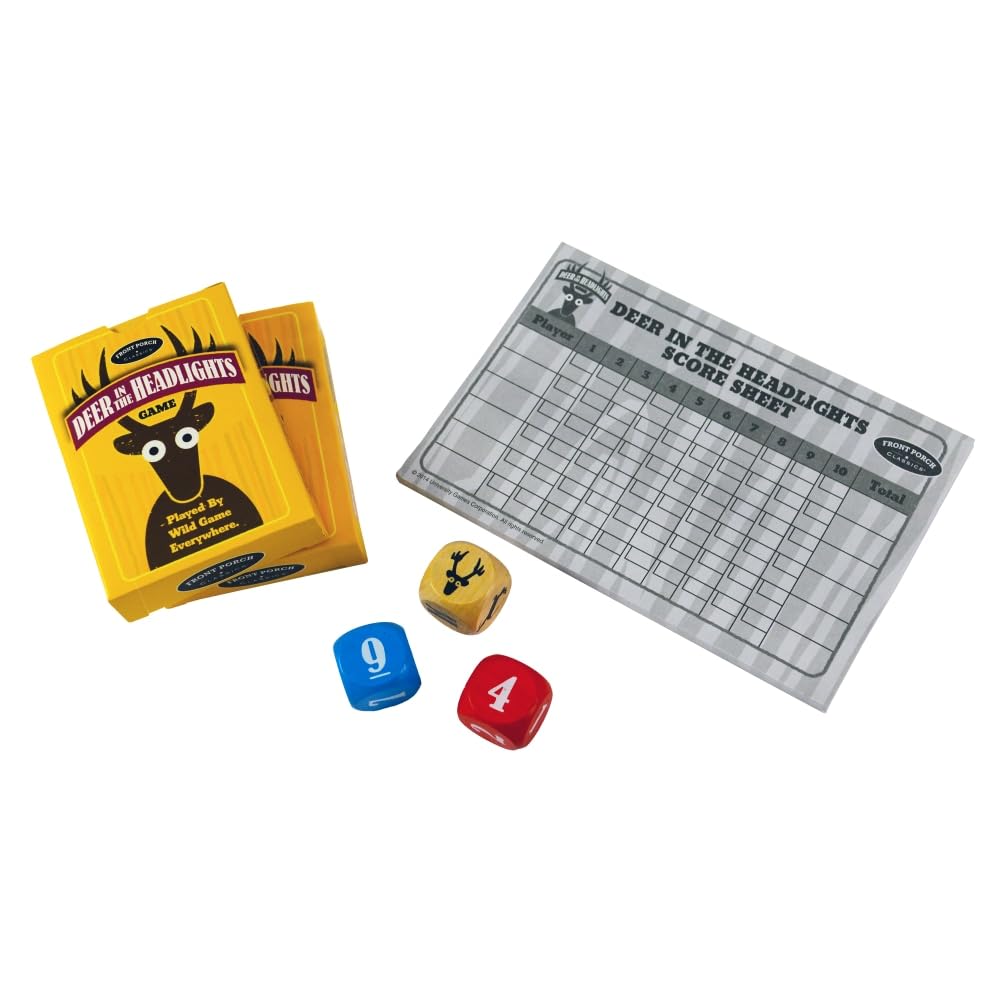 Instruction sheet for Deer in the Headlights game setup
